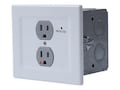 Middle Atlantic Power Filtering & Surge Protection Wall Outlet, EGX-SF2, 41266910, Premise Wiring Equipment