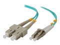 ALOGIC LC-SC 40G 100G 50 125 OM4 Multimode Duplex LSZH Fiber Cable, 2m, LCSC-02-OM4                   , 41998382, Cables