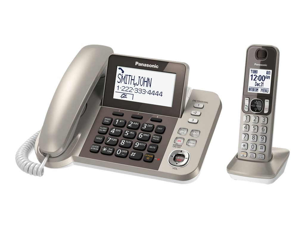 Panasonic Link2Cell Corded/Cordless Combination Landline Phone System ...