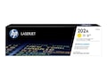 HP 202A (CF502A) Yellow Original LaserJet Toner Cartridge , CF502A, 34553762, Toner and Imaging Components - OEM