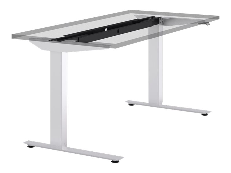 Humanscale Efloat Lite Sit Stand Desk Base Silver Flr12a2c3asl