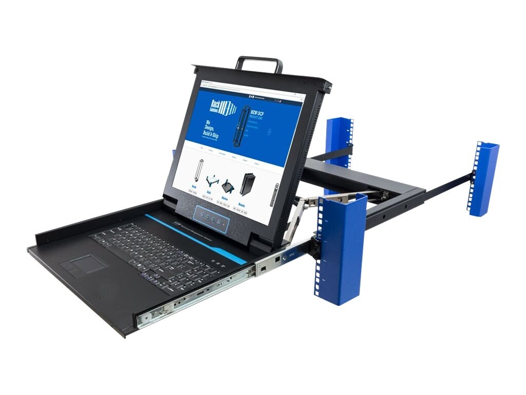 Rack Solutions 1U Rackmount Sliding Keyboard Tray for Server (185-5286)