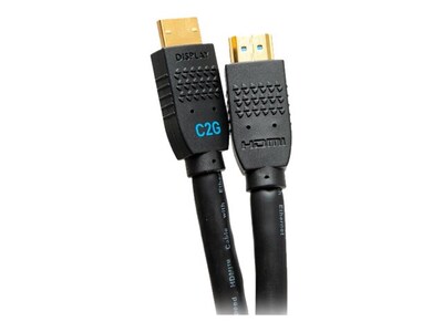 C2G 4K 60Hz In-Wall Performance Series Ultra Flexible Active High Speed HDMI M M Cable, 20ft, C2G10381, 41237028, Cables