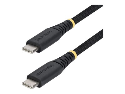 StarTech.com Rugged USB-C Dual-Layer Braided Nylon Charging Cable w 60W PD, Black, 10ft, USB2CC10FNCBR, 42076570, Cables StarTech.com Rugged USB-C Dual-Layer Braided Nylon Charging Cable w 60W PD, Black, 10ft, USB2CC10FNCBR, 42076570, Cables