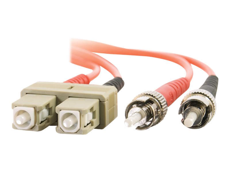 1 Meters, Orange Cables to Go 14545 SC/ST Duplex 50/125 Multimode Fiber Patch Cable C2G