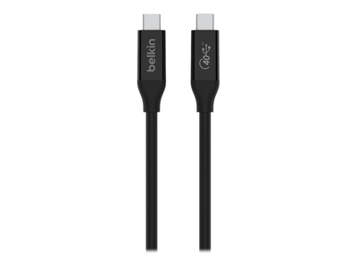 Belkin USB4 USB-C to USB-C M M Cable, Black, 0.8m , INZ001BT0.8MBK, 41364917, Cables