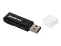 IOGEAR Compact USB 3.0 SDXC MicroSDXC Card Reader Writer, GFR305SD, 18236151, PC Card/Flash Memory Readers