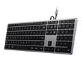 Satechi Slim W3 USB C Wired Keyboard, ST-UCSW3M, 41646715, Keyboards & Keypads