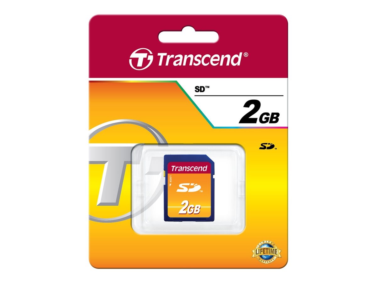 Pack of 25 Transcend 2 GB SD Flash Memory Cards TS2GSDC 