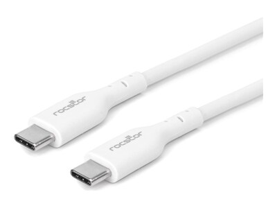 Rocstor USB-C Charging Cable with 240W PD, White, 2m, Y10C499-W1, 41537632, Cables