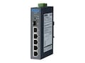 Quatech Advantech EKI-2706E-1GFPI-AE DIN RM WM Unmanaged Switch 4xFaE PoE+ 1xGbE 1xSFP 1xPSU, EKI-2706E-1GFPI-AE, 35165171, Network Switches