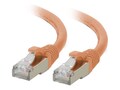 C2G CAT6A Snagless Shielded (STP) Ethernet Network Patch Cable, Orange, 25ft, C2G07396                      , 41916237, Cables