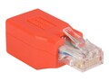 StarTech.com Gigabit CAT6 Ethernet Crossover Adapter - Red Network Cable, C6CROSSOVER, 8954853, Premise Wiring Equipment