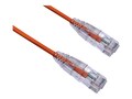 Axiom CAT6A 650mhz BENDnFLEX Ultra-Thin Snagless Patch Cable, Orange, 15ft, C6ABFSB-O15-AX, 34692228, Cables