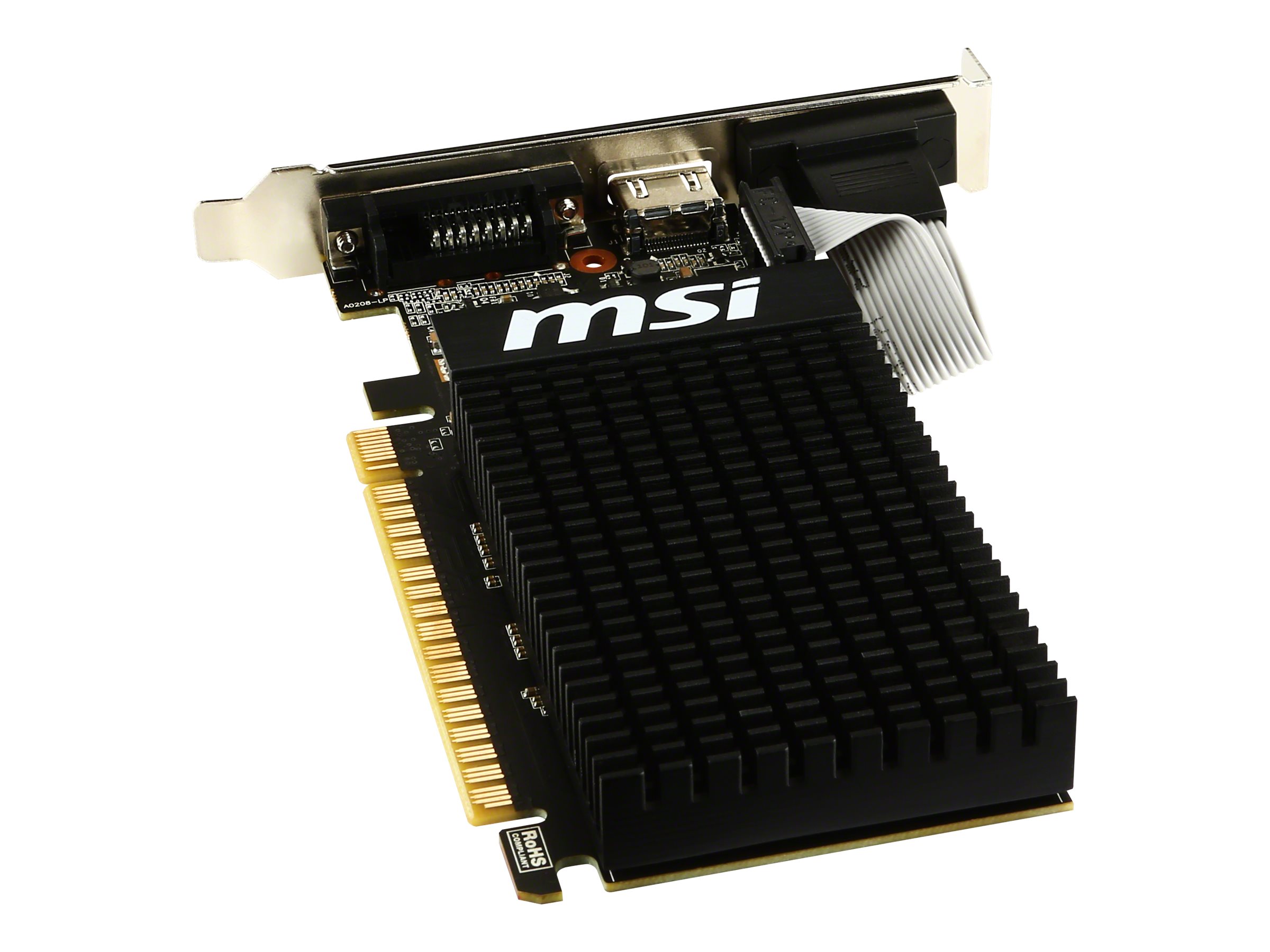 MSI GeForce GT 710 PCIe 2.0 x16 Low-Profile Graphics Card, 1GB