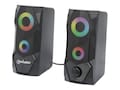 Manhattan RGB LED Desktop Stereo Computer Speakers, 168359, 41653573, Speakers - PC