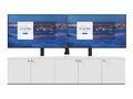 Avteq 5-BAY CREDENZA, DUAL DISPLAYS, CRED5V-D                      , 41924184, Rack Mount Accessories