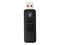 V7 16GB Retractable USB 2.0 Flash Drive, Black, VF216GAR-3N, 31899821, Flash Drives