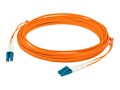 AddOn LC-LC 62.5 125 OM1 Multimode Duplex Fiber Cable, Orange, 1m, ADD-LC-LC-1M6MMF, 32066661, Cables