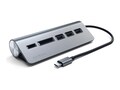 Satechi TYPE-C ALUMINUM USB HUB & CARD, ST-TCHCRM, 41653567, USB & Firewire Hubs