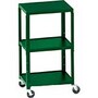Bretford Manufacturing Adjustable AV Cart with 4 Casters, Green, A2642-PL, 9098913, Furniture - Miscellaneous