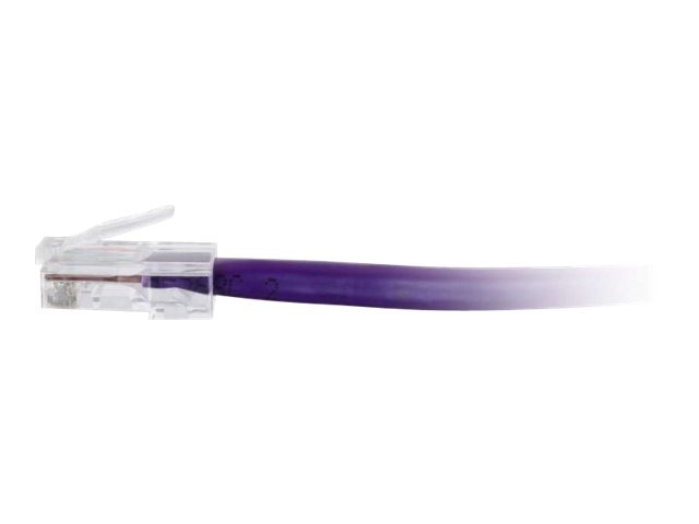 2ft Cat6 Non-Booted Unshielded UTP Ethernet Network Patch Cable Purple 