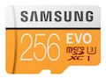 Samsung 256GB EVO microSDXC UHS-I U3 Flash Memory Card, Class 10, MB-MP256HA/AM, 41054698, Memory - Flash