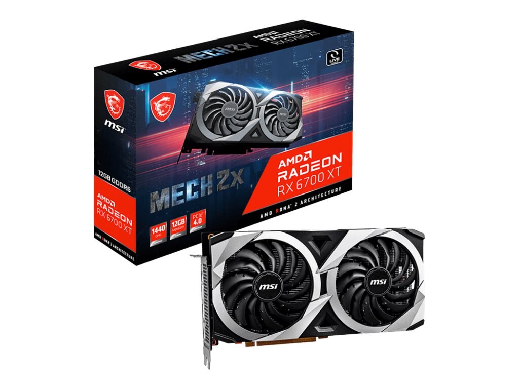 MSI AMD Radeon RX 6700 XT PCIe 4.0 Graphics Card, 12GB GDDR6