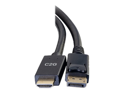 C2G DisplayPort Male to HDMI Male 4K 30Hz Passive Adapter Cable, Black, 3ft, 54432, 37834084, Cables C2G DisplayPort Male to HDMI Male 4K 30Hz Passive Adapter Cable, Black, 3ft, 54432, 37834084, Cables