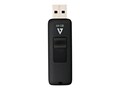 V7 64GB USB 2.0 Retractable Flash Drive, VF264GAR-BLK-3N, 33844103, Flash Drives