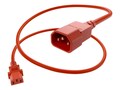 UNC Cable 10amp 250V SVT C13-C14 Red 3 ft, PWRC13C1403FRED, 41319214, Power Cords