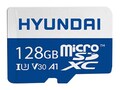 Hyundai Technology 128GB 4K MicroSDXC UHS-1 V30 Memory Card with SD Adapter, SDC128GU3                     , 41997481, Memory - Flash
