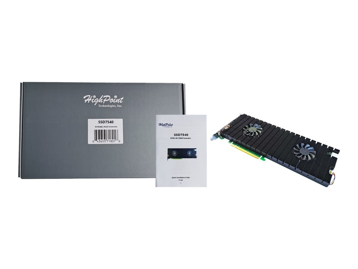 HighPoint PCIe 4.0 x16 8-Channel M.2 NVMe RAID Controller - Thumbnail 2