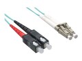 Axiom LC-SC 50 125 OM4 Multimode Duplex Cable, 6m, LCSCOM4MD6M-AX, 17576057, Cables