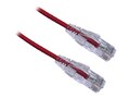 Axiom CAT6 550MHz BENDnFLEX Ultra-Thin UTP Snagless Patch Cable, Red, 30ft , C6BFSB-R30-AX, 34601875, Cables