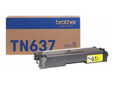 Brother Ultra High Yield Yellow Toner, TN637Y, 42067889, Toner and Imaging Components - OEM