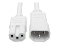 Tripp Lite Heavy Duty Computer Power Cord, 15A, 14AWG IEC-320-C14 to IEC-320-C15, White, 2ft, P018-002-AWH, 33093961, Power Cords Tripp Lite Heavy Duty Computer Power Cord, 15A, 14AWG IEC-320-C14 to IEC-320-C15, White, 2ft, P018-002-AWH, 33093961, Power Cords