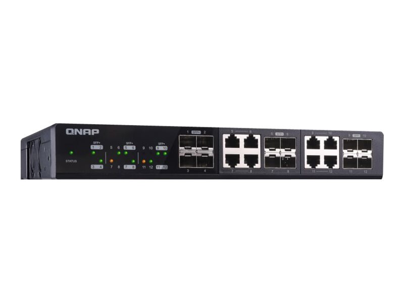QNAP QSW-1208-8C-US 12-Port Unmanaged 10GbE Switch - Modders Inc