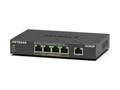 Netgear NETGEAR 5 PORT POE GIGABIT ETH, GS305P-300NAS, 41598838, Network Switches Netgear NETGEAR 5 PORT POE GIGABIT ETH, GS305P-300NAS, 41598838, Network Switches