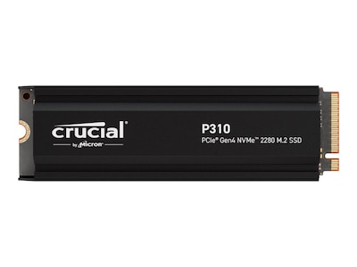 Crucial 2TB P310 PCIe Gen4 NVMe M.2 2280 Internal Solid State Drive w Heatsink, CT2000P310SSD5 , 41986344, Solid State Drives - Internal Crucial 2TB P310 PCIe Gen4 NVMe M.2 2280 Internal Solid State Drive w Heatsink, CT2000P310SSD5 , 41986344, Solid State Drives - Internal