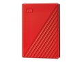 Western Digital 4TB My Passport USB 3.2 Gen 1 Portable Hard Drive - Red, WDBPKJ0040BRD-WESN, 37641354, Hard Drives - External