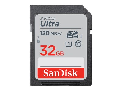 SanDisk 32GB Ultra UHS-I SDHC Memory Card, Class 10, SDSDUN4-032G-AN6IN, 41178466, Memory - Flash