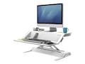 Fellowes Lotus Sit Stand Workstation, White, 0009901, 33596710, Furniture - Miscellaneous