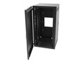C2G 18RU Swing-Out Wall Mount Cabinet w  Solid Door, Black, TAA, SWM18RUSD-26-26, 35130454, Racks & Cabinets