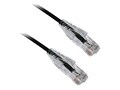 Axiom CAT6 550MHz BENDnFLEX Ultra-Thin UTP Snagless Patch Cable, Black, 50ft , C6BFSB-K50-AX, 34601592, Cables