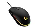 Logitech G203 LIGHTSYNC 910-005790 Black 6 Buttons 1 x Wheel USB Wired 8000dpi Gaming Mouse, 910-005790, 38354541, Mice & Cursor Control Devices