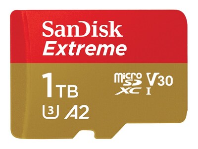 SanDisk 1TB Extreme microSDXC UHS-I Card, SDSQXAV-1T00-AN6MA, 41499327, Memory - Flash