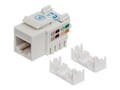 Intellinet Cat6 White Keystone Jack Punch-Down, 210591, 15287286, Premise Wiring Equipment