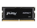 Kingston FURY Impact Black 64GB PC5-44800 262-pin DDR5 SDRAM SODIMM Kit, KF556S40IBK2-64, 41587510, Memory