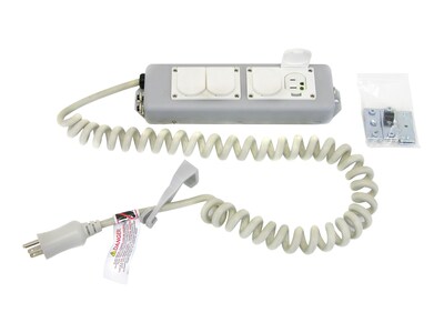 Ergotron Power Strip, Medical Grade, (4) Outlets, 97-466-214, 10456562, Power Strips Ergotron Power Strip, Medical Grade, (4) Outlets, 97-466-214, 10456562, Power Strips